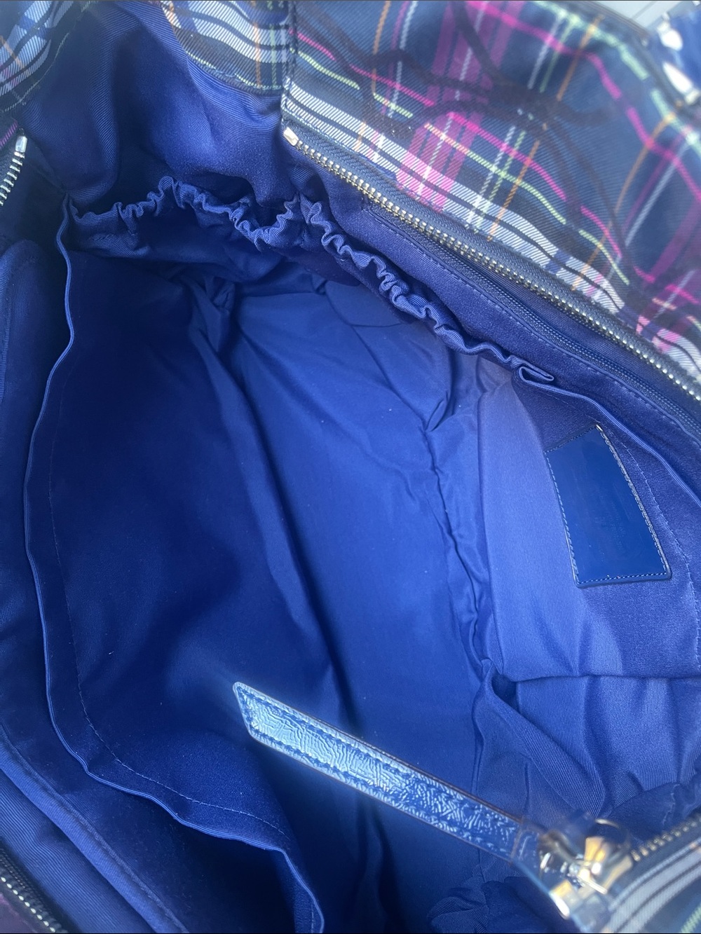 Coach Poppy Tartan Plaid Large Coach diaper bag. EUC - Picture 13 of 16